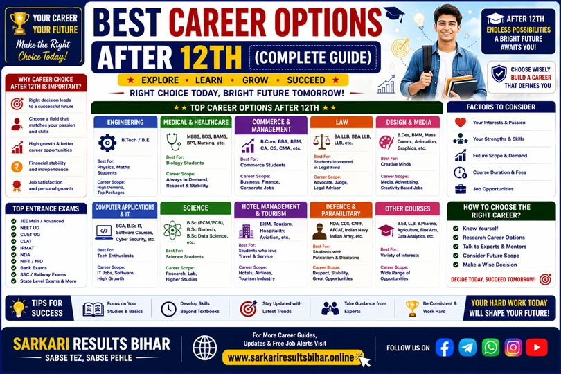 best career options after 12th 2026