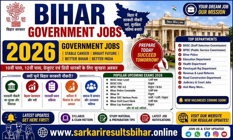bihar government jobs 2026