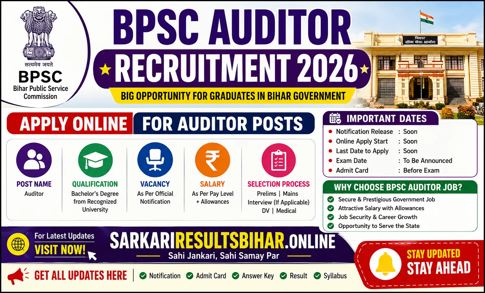 bpsc auditor recruitment 2026