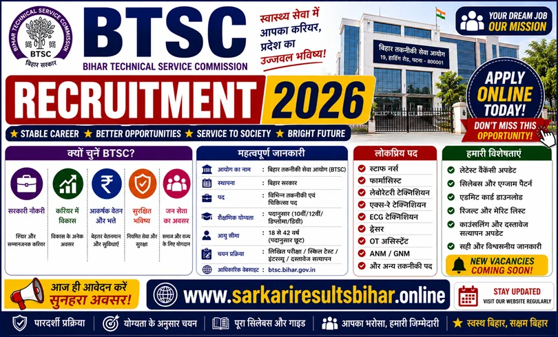 btsc jobs 2026