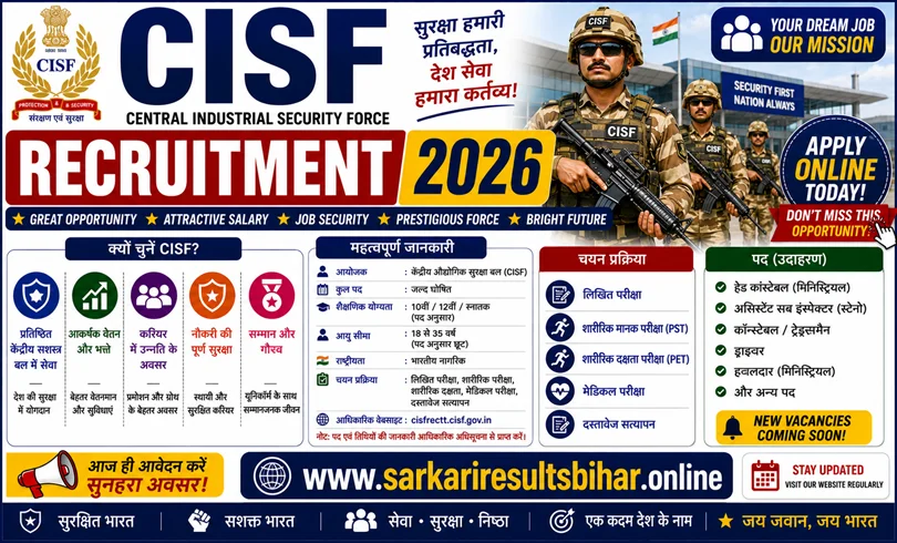 cisf jobs 2026