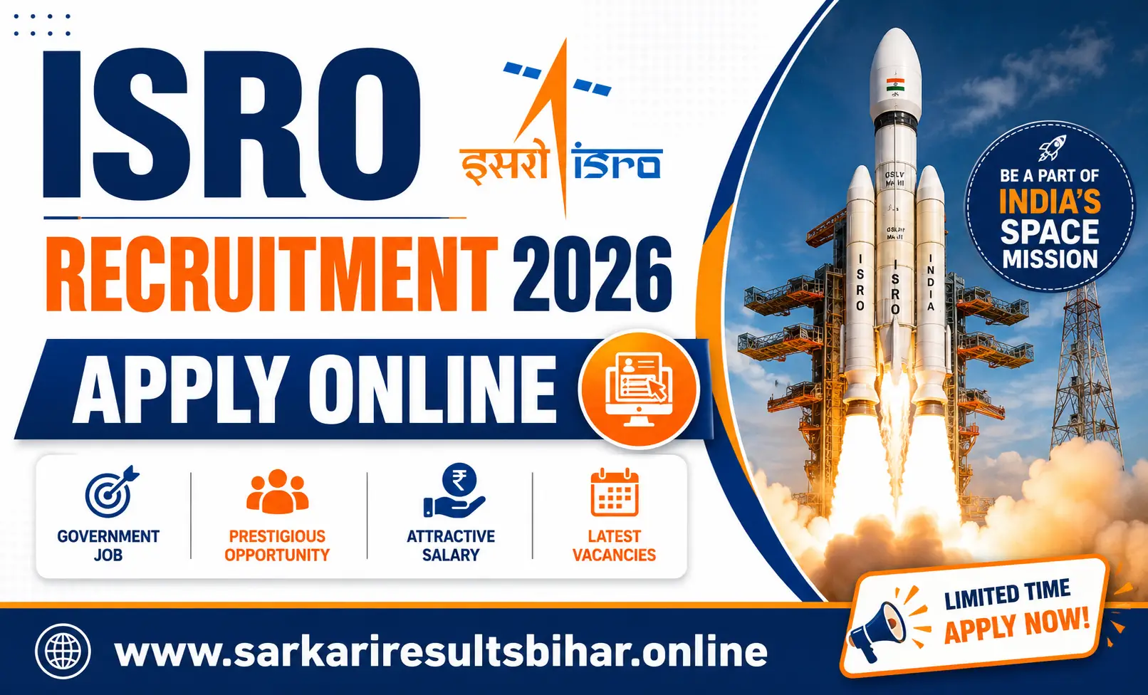 isro recruitment 2026 apply online