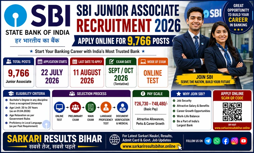 sbi junior associate recruitment 2026