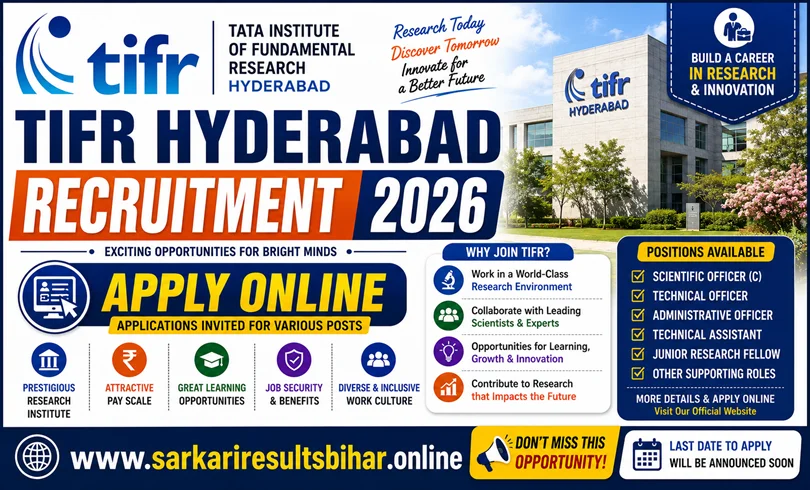 tifr hyderabad recruitment 2026 apply online